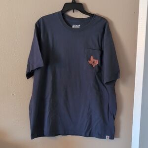 Carhartt Navy Blue Tee with Texas Pocket